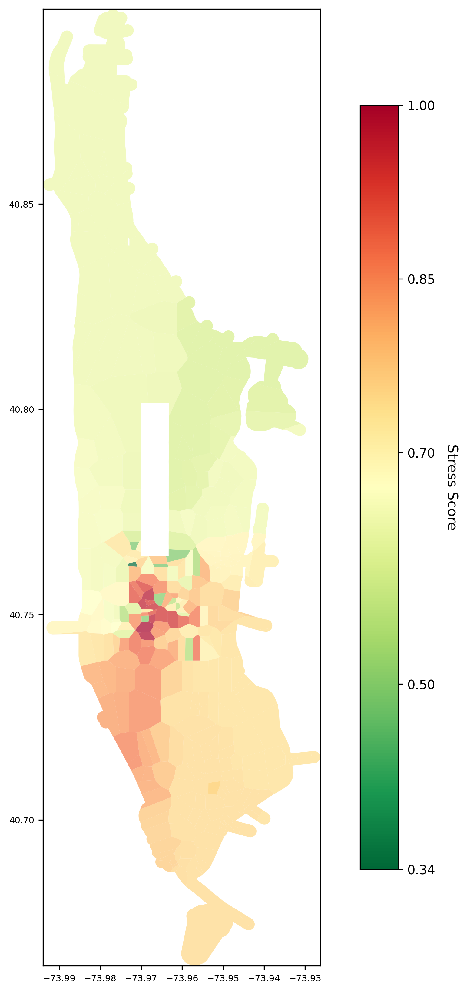 Camera-derived stress heatmap